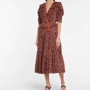 NWOT Ulla Johnson Lisette Dress in Rosewood, Size 10